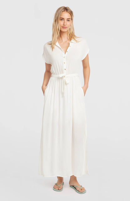 Lori Maxi Shirt Dress Women Snow White