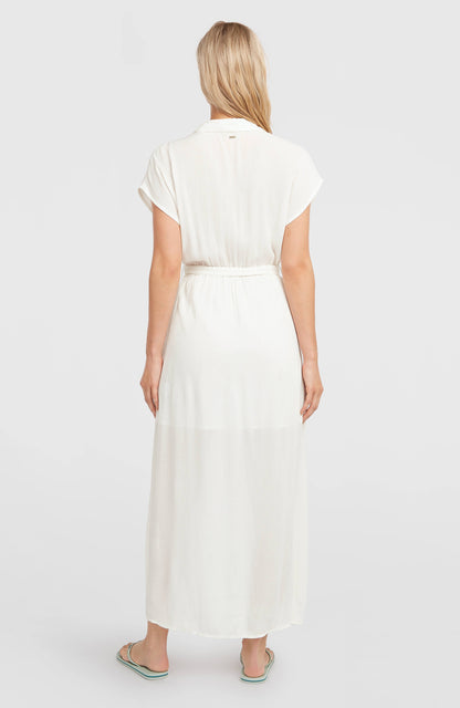 Lori Maxi Shirt Dress Women Snow White
