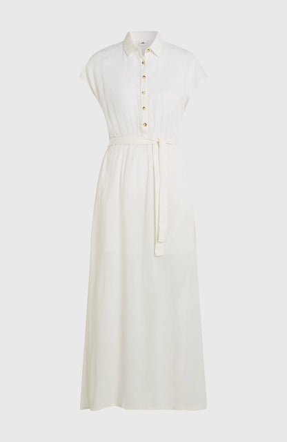 Lori Maxi Shirt Dress Women Snow White