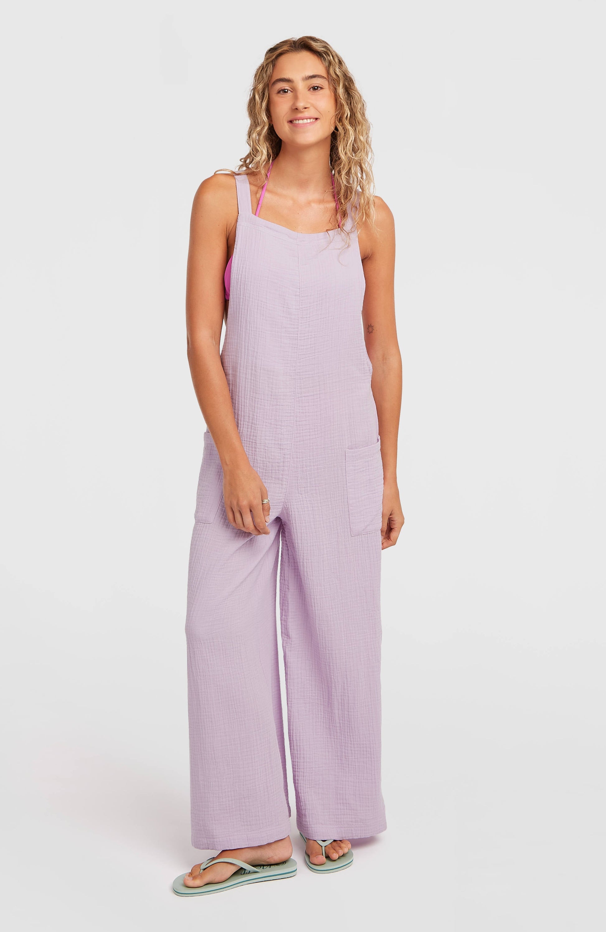 Brenda Structured Dungaree Women Pale Lavender
