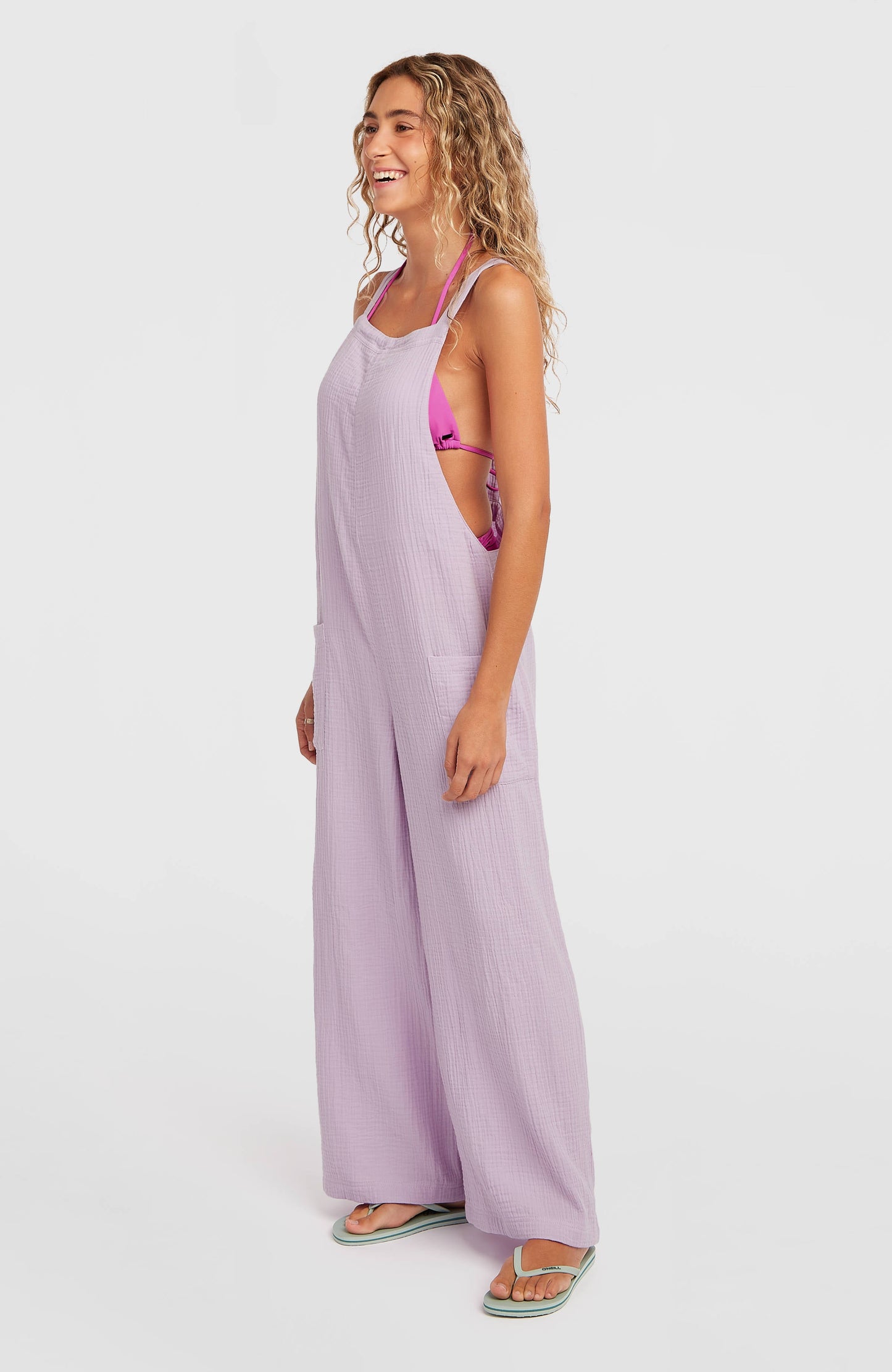 Brenda Structured Dungaree Women Pale Lavender