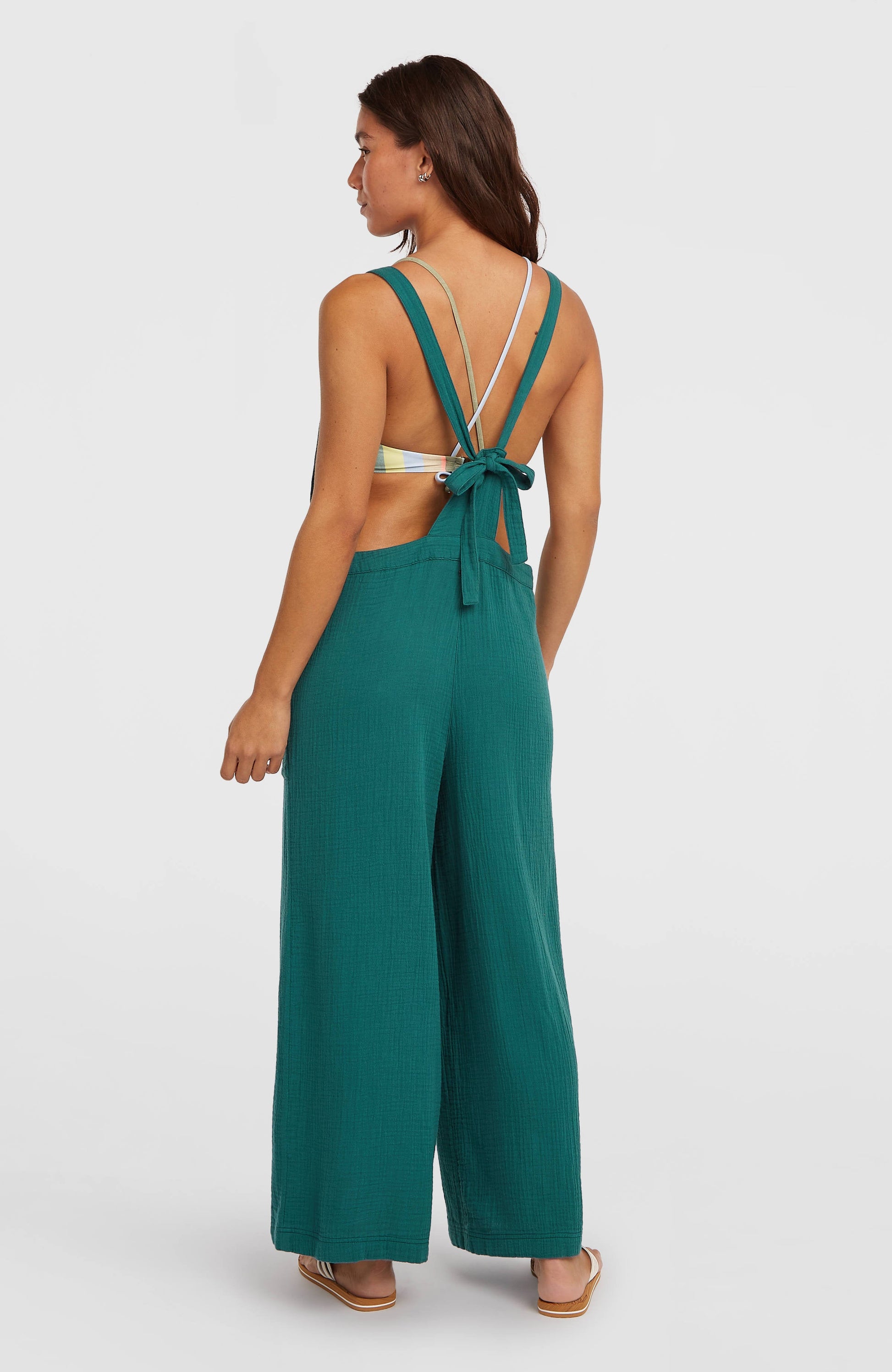 Brenda Structured Dungaree Women Botanical Heat