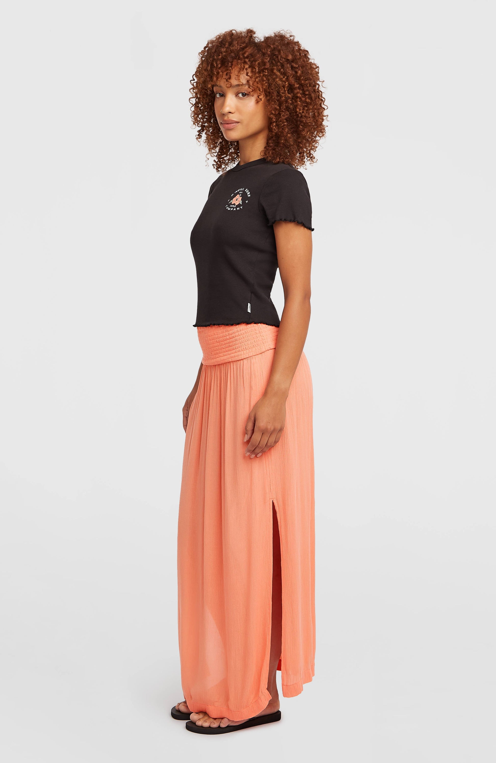 Johnny Maxi Skirt Women Funky Peach