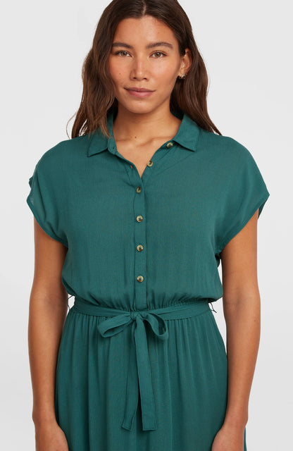 Lori Maxi Shirt Dress Women Botanical Heat