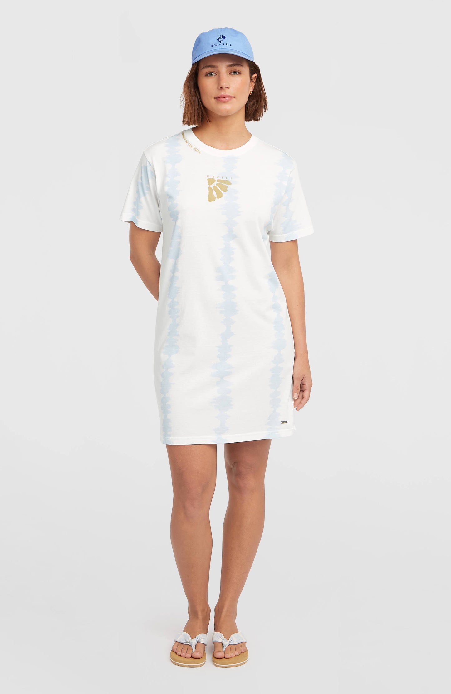 Women of the Wave T-Shirt Dress Women White TDTee