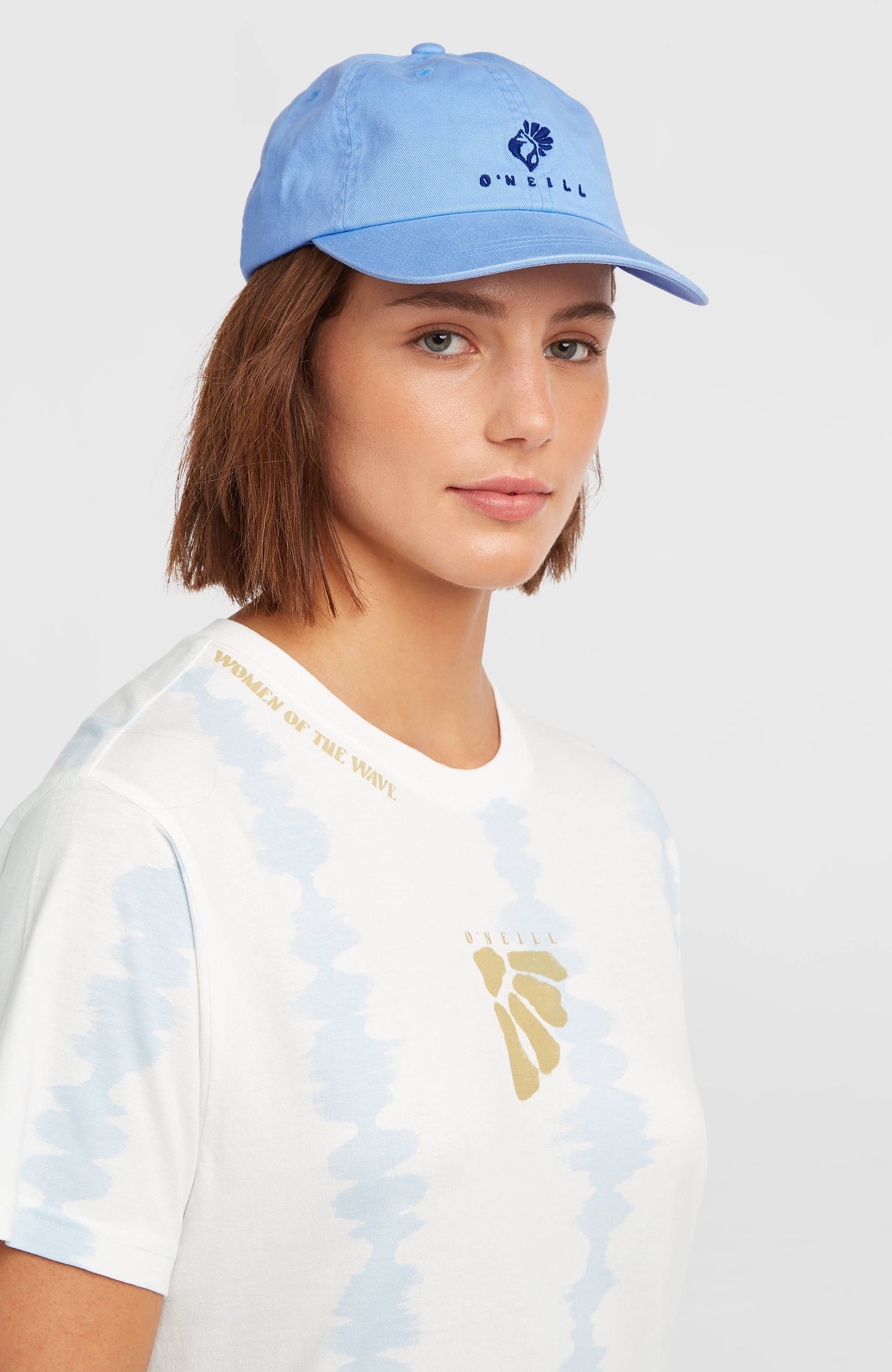 Women of the Wave T-Shirt Dress Women White TDTee