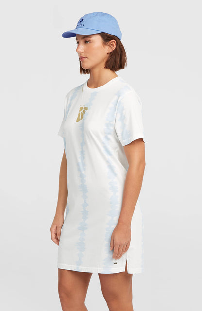 Women of the Wave T-Shirt Dress Women White TDTee