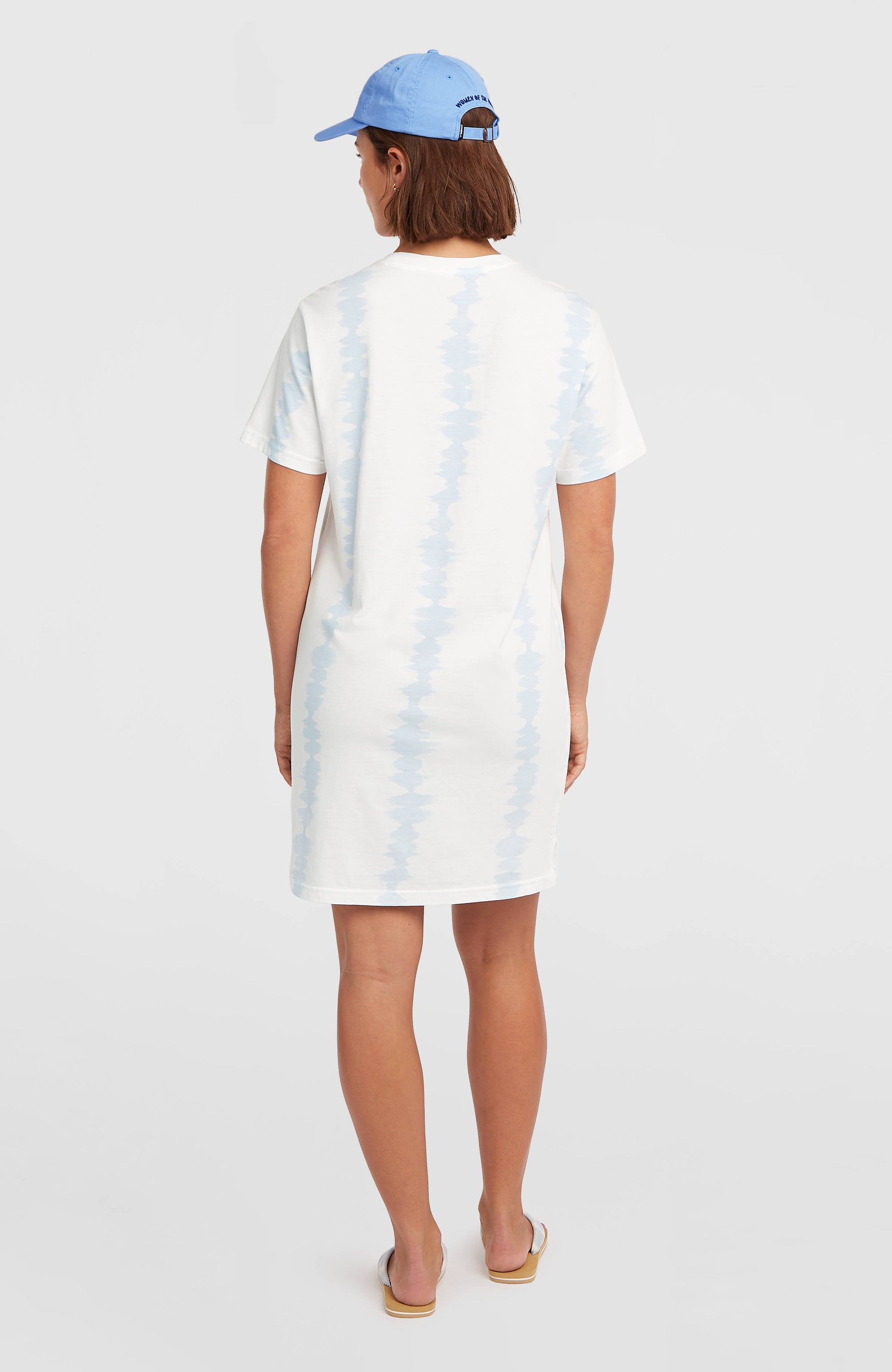 Women of the Wave T-Shirt Dress Women White TDTee