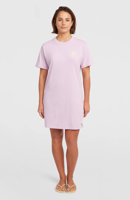 Women of the Wave T-Shirt Dress Women Pale Lavender