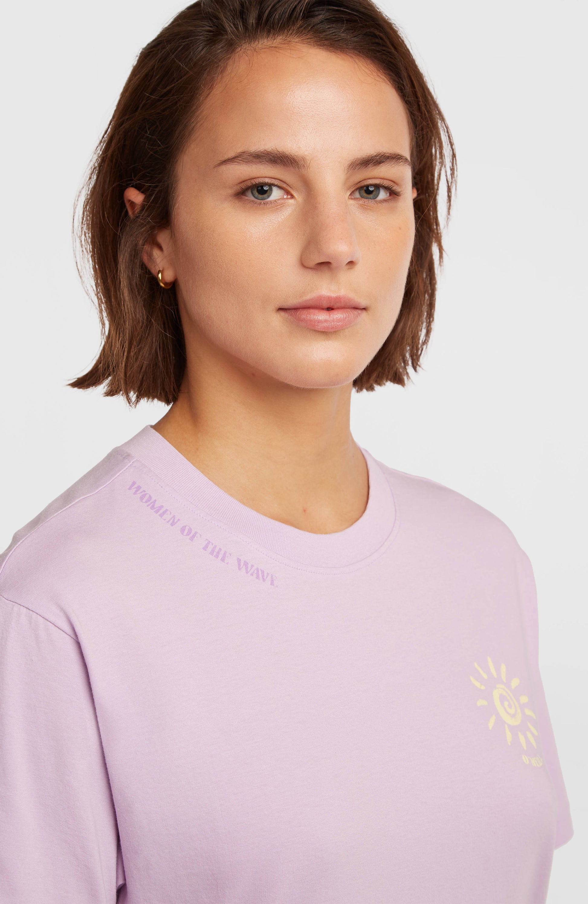 Women of the Wave T-Shirt Dress Women Pale Lavender