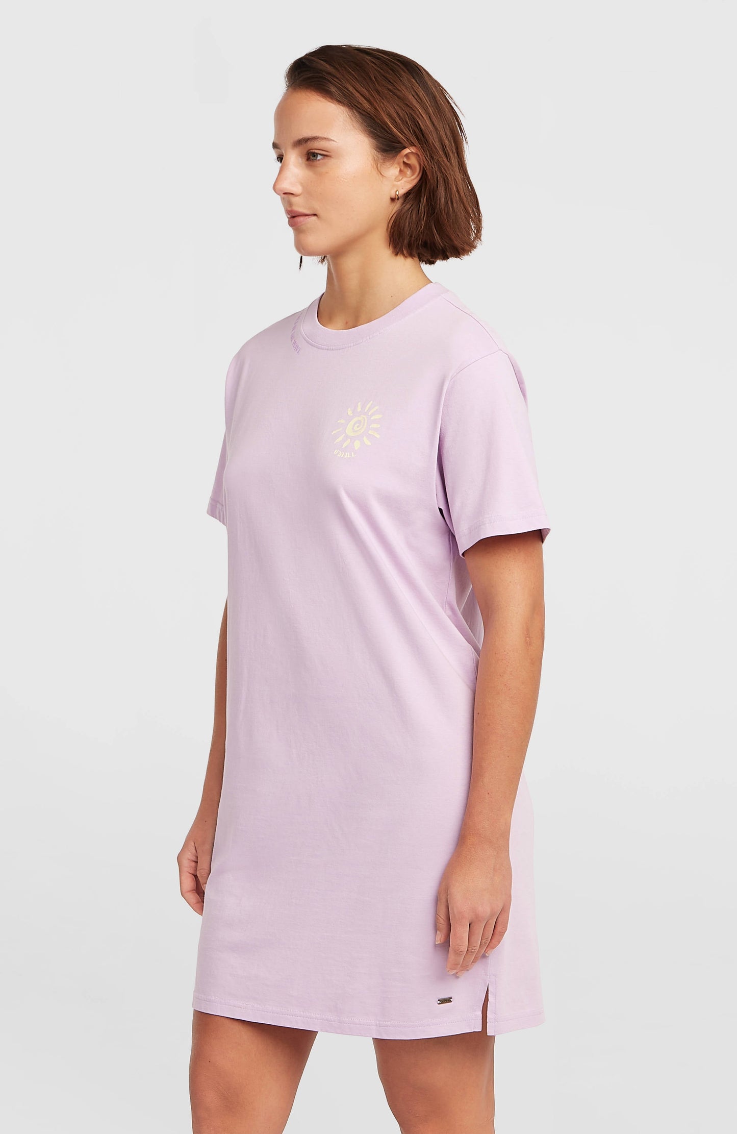 Women of the Wave T-Shirt Dress Women Pale Lavender