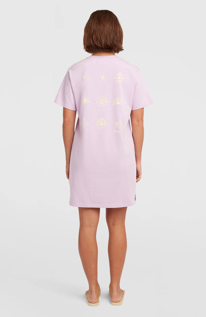 Women of the Wave T-Shirt Dress Women Pale Lavender