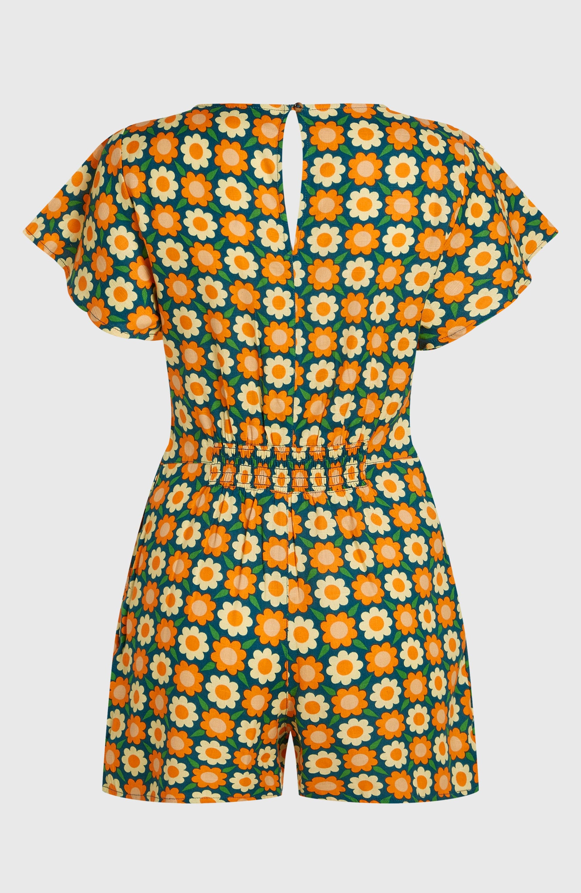 O'Riginals Playsuit Women Green Retro Flower