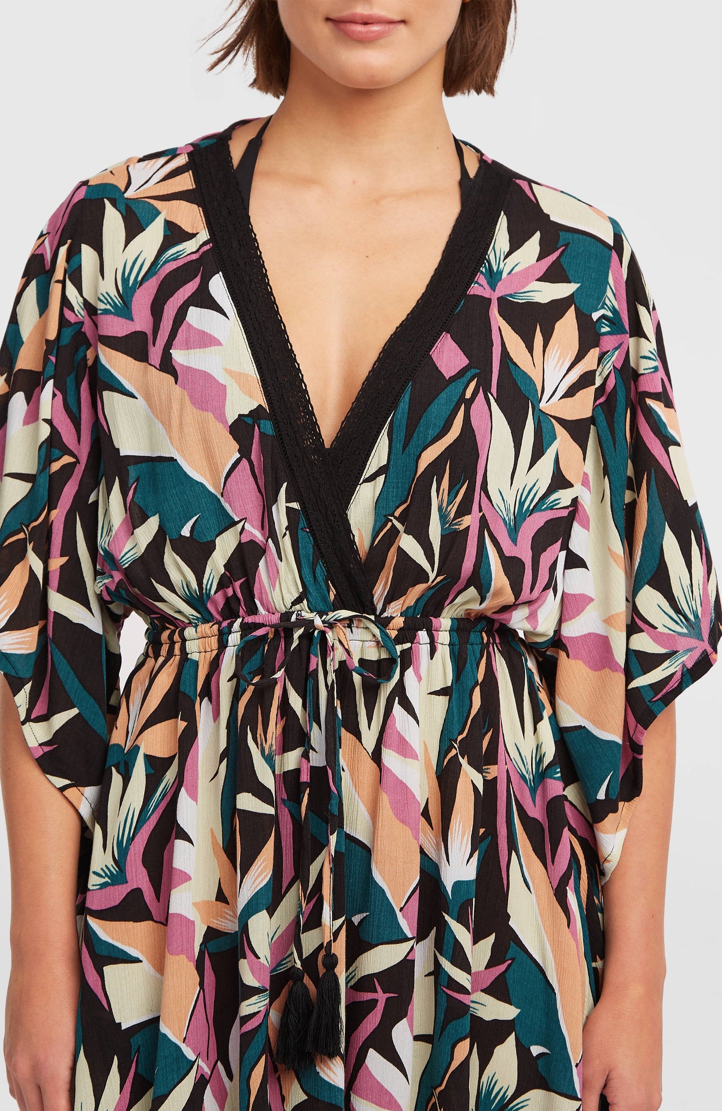 Essentials Tokeena Cover Up Dress Women Black Wmns Tropicana