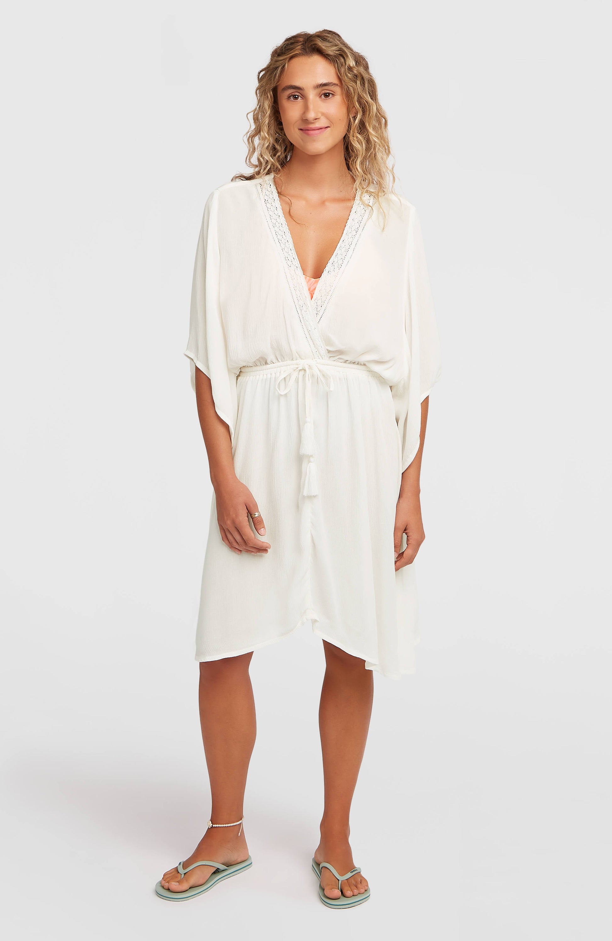 Essentials Tokeena Cover Up Dress Women Snow White