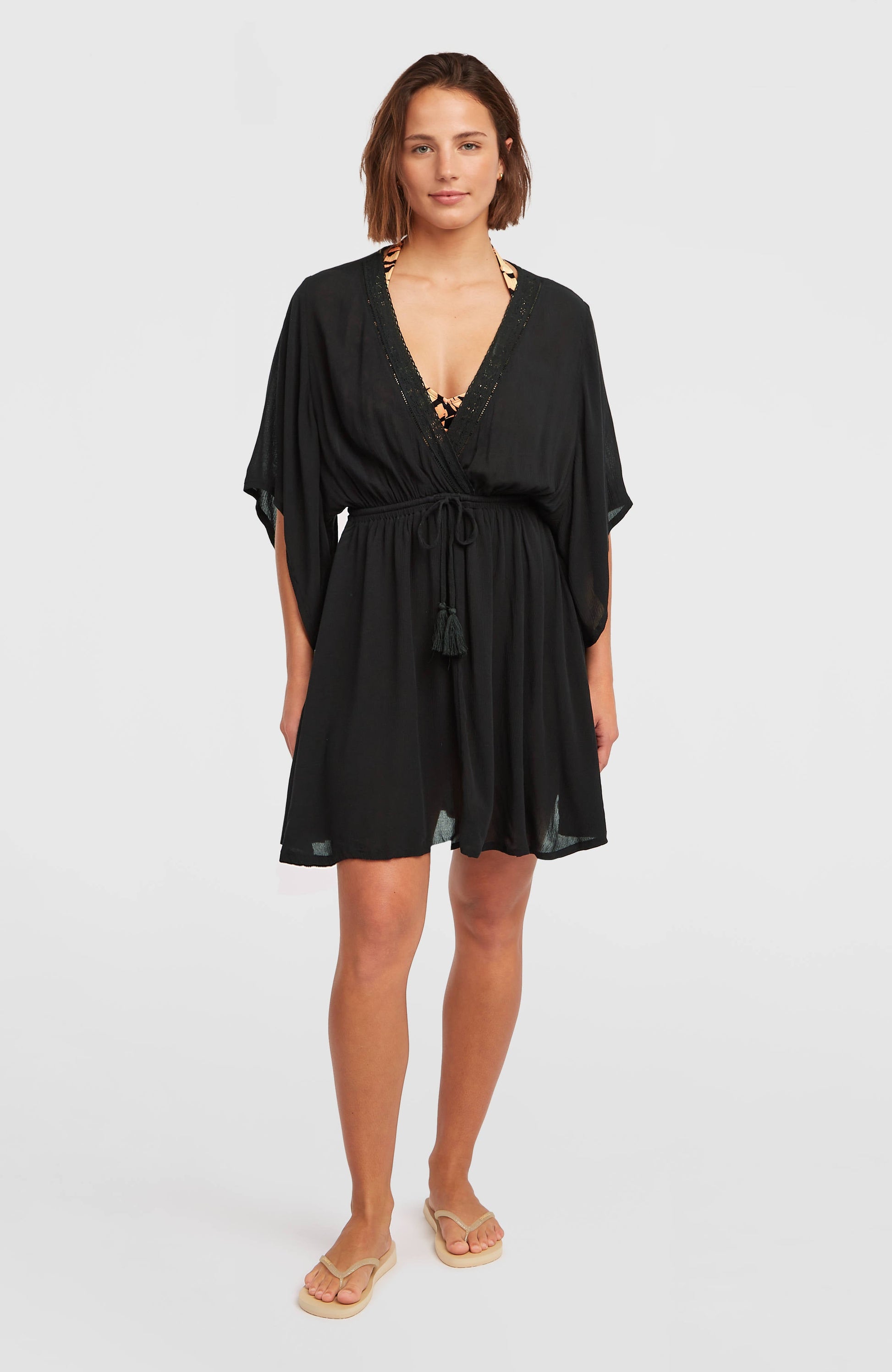 Essentials Tokeena Cover Up Dress Women Black Out