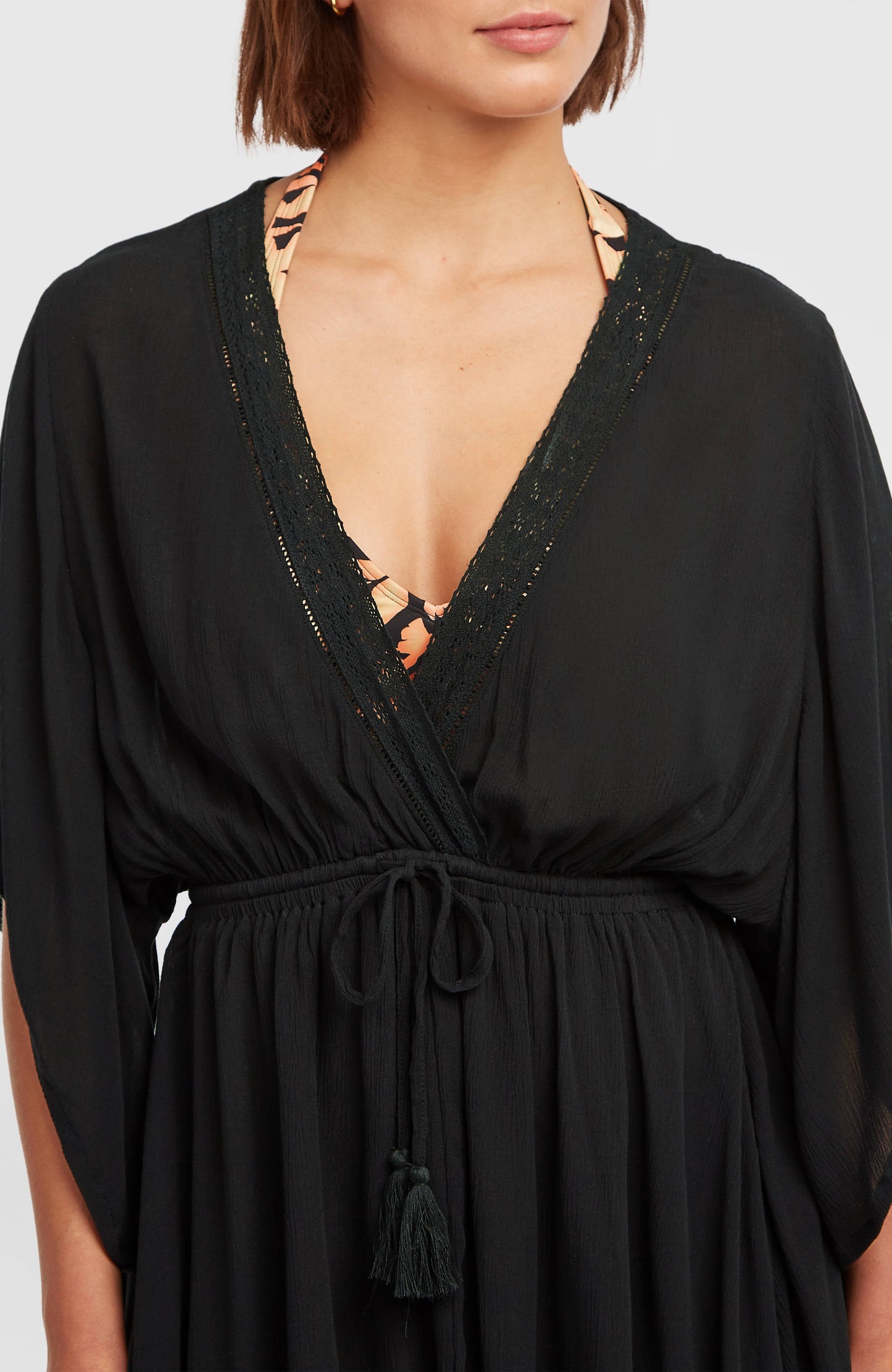 Essentials Tokeena Cover Up Dress Women Black Out