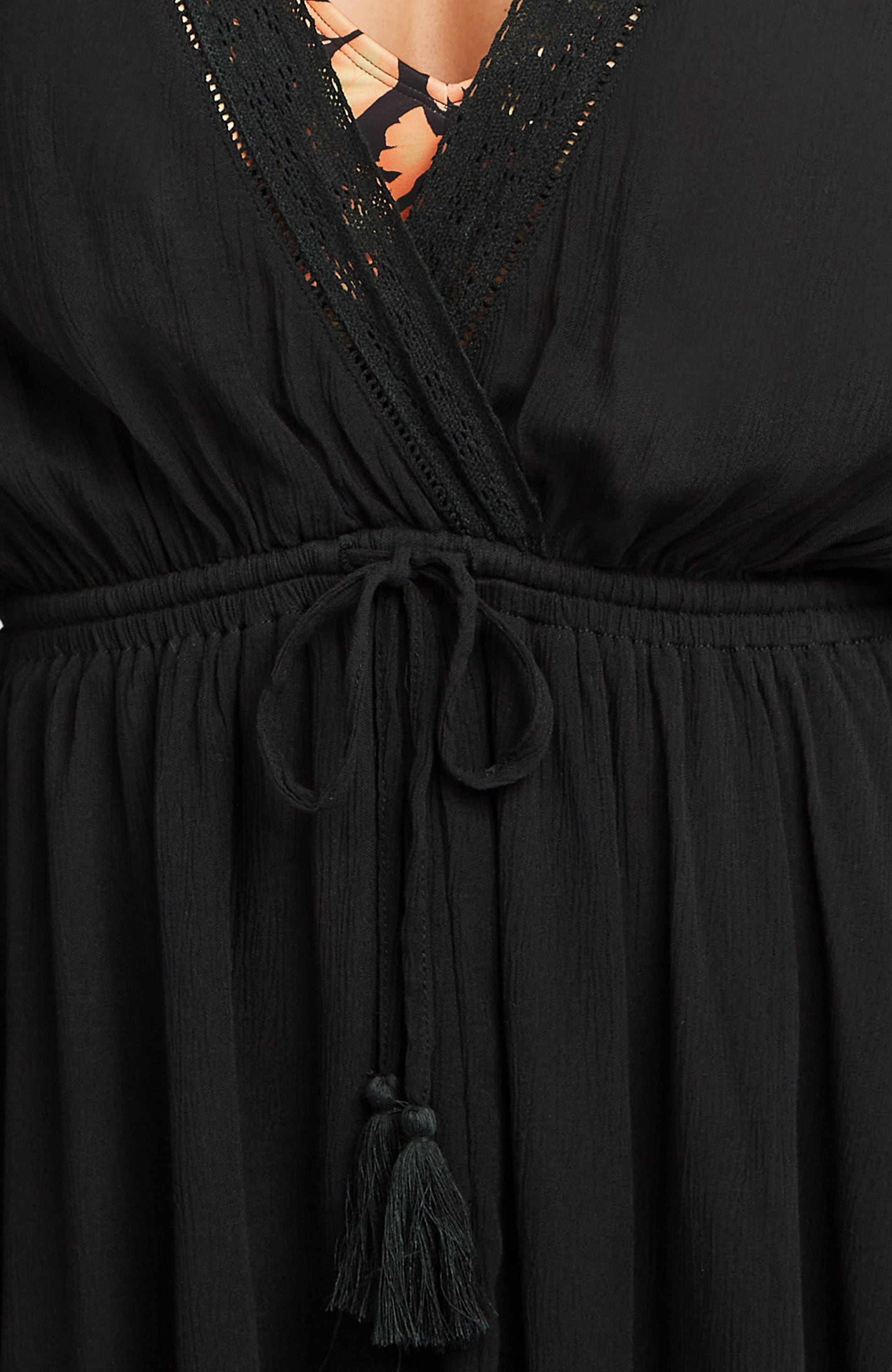 Essentials Tokeena Cover Up Dress Women Black Out
