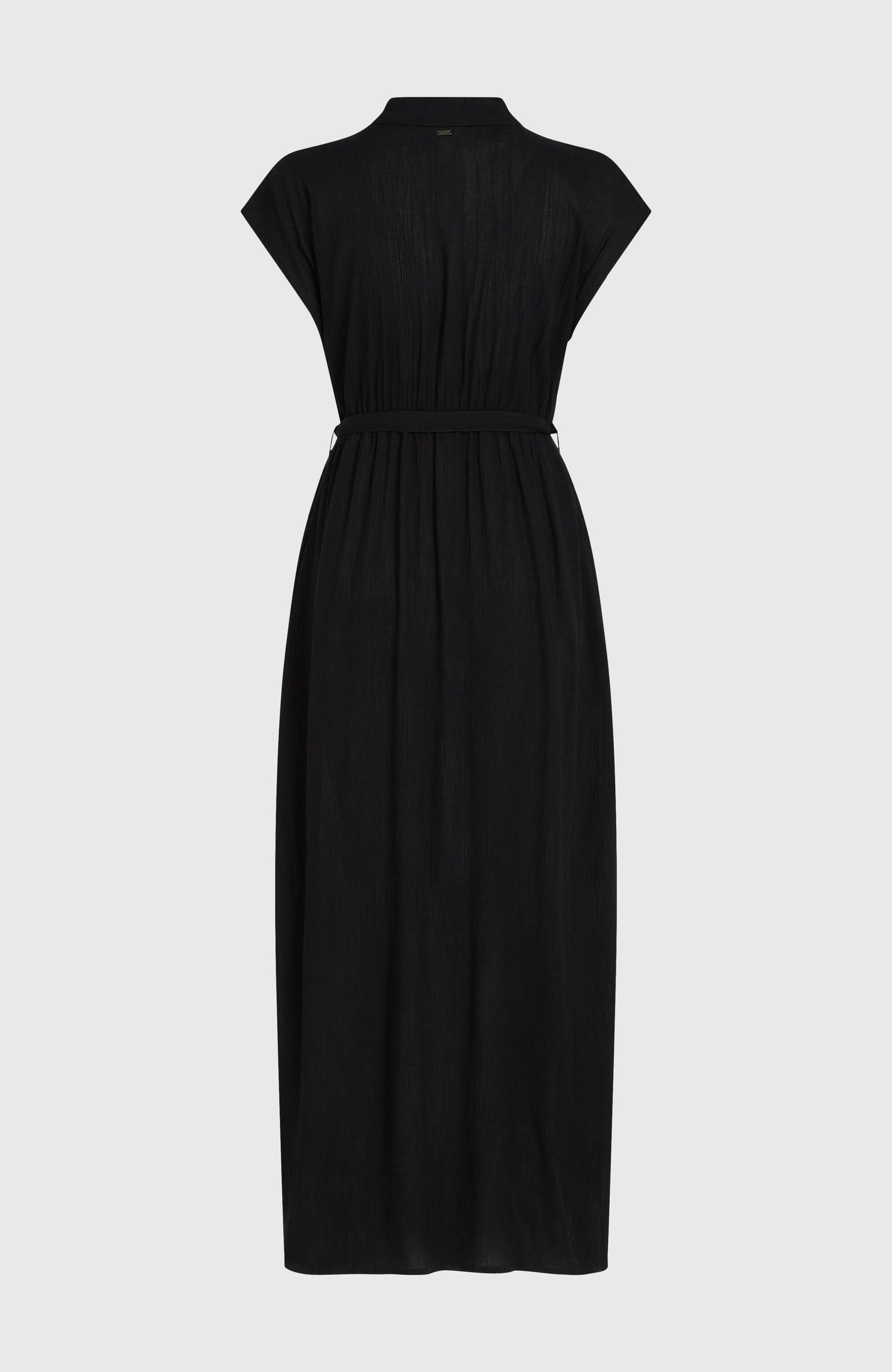 Lori Maxi Shirt Dress Women Black Out
