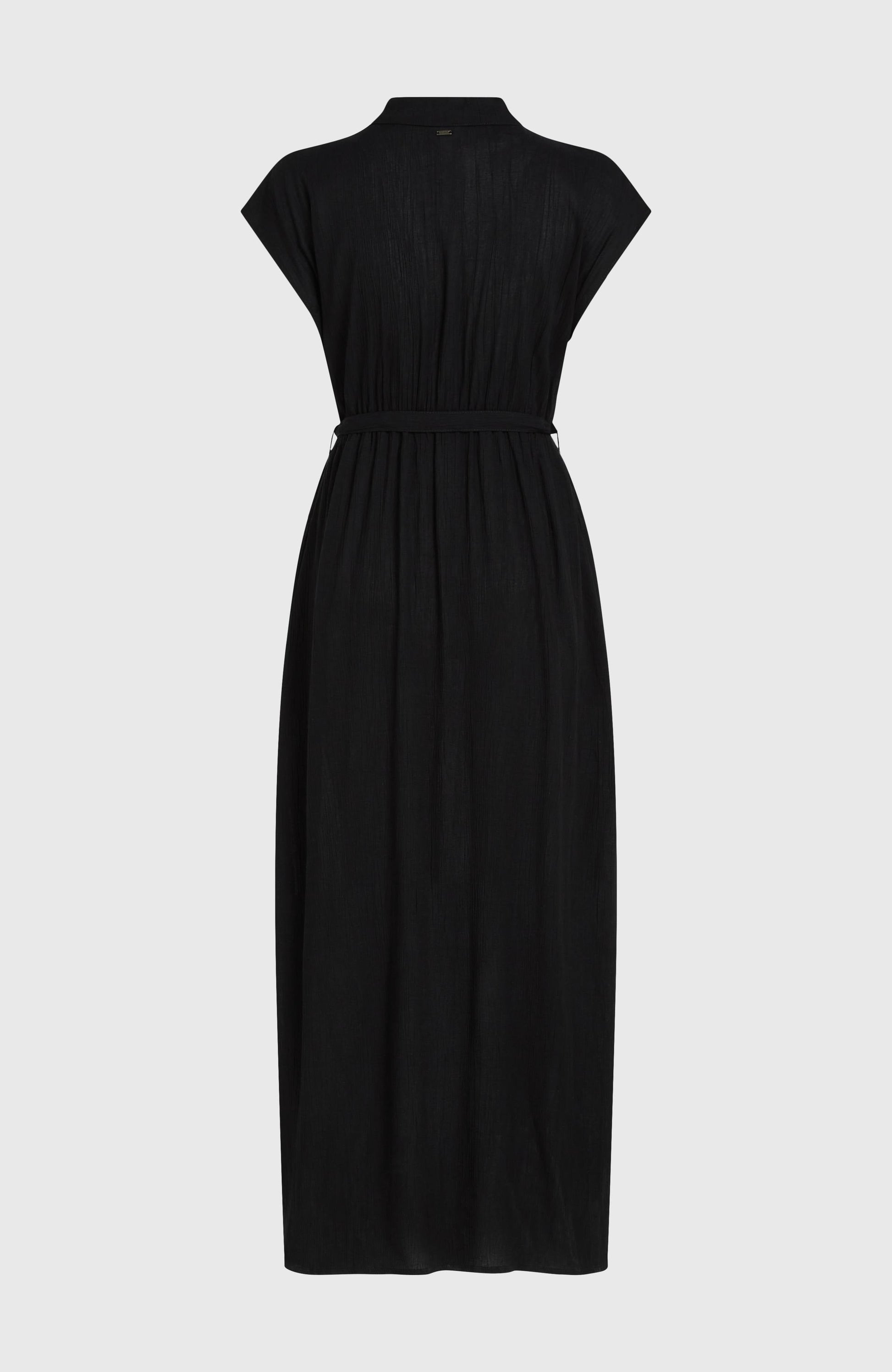 Lori Maxi Shirt Dress Women Black Out