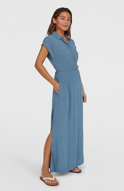 Lori Maxi Shirt Dress Women Copen Blue