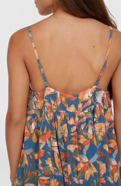 Rilee Short Dress Women Blue Painted Tropics