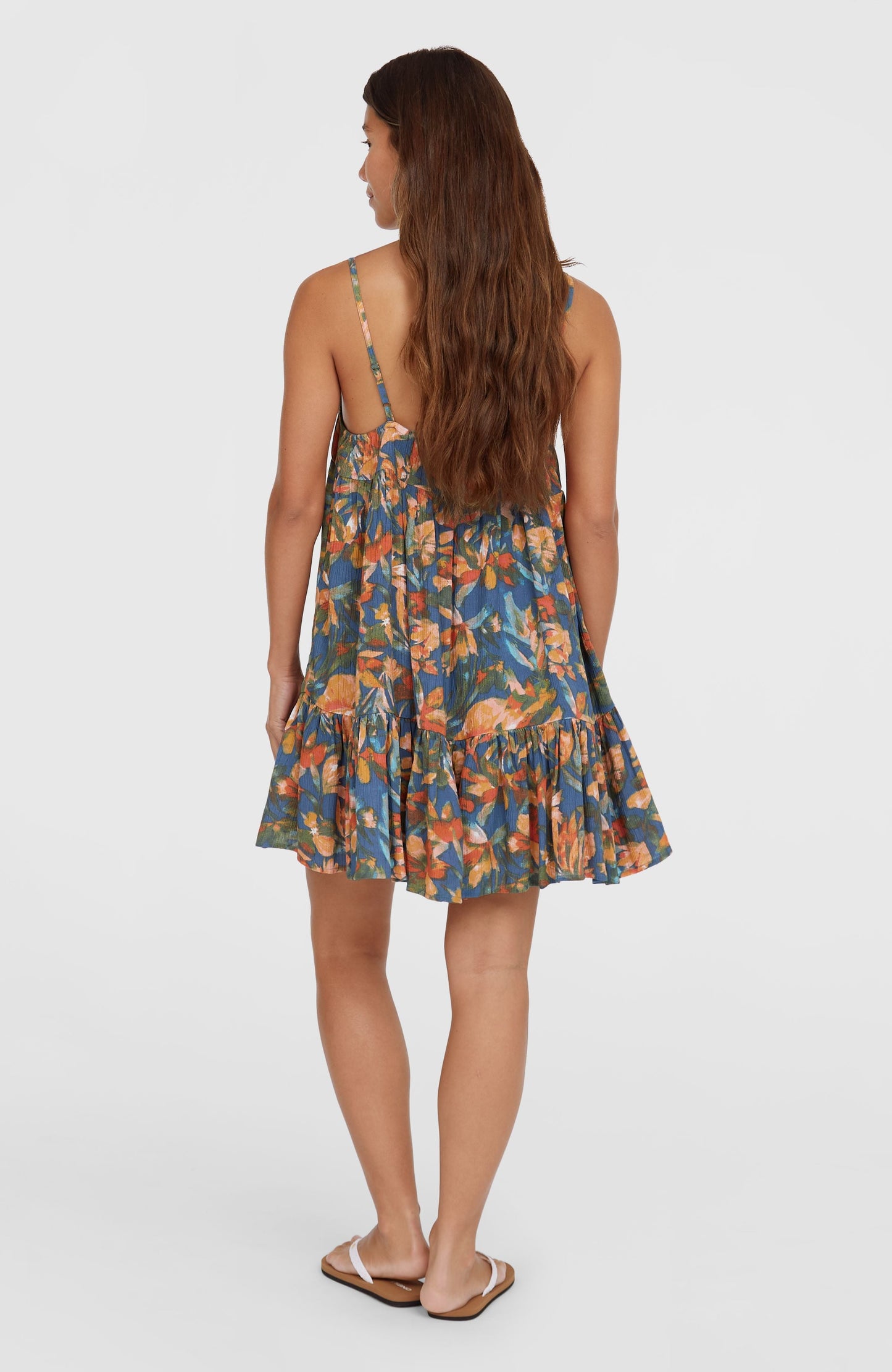 Rilee Short Dress Women Blue Painted Tropics