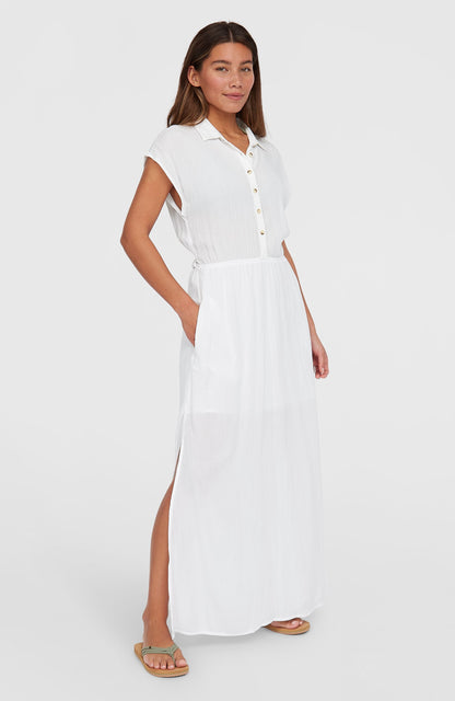 Lori Maxi Shirt Dress Women Snow White
