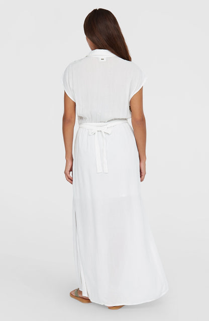Lori Maxi Shirt Dress Women Snow White
