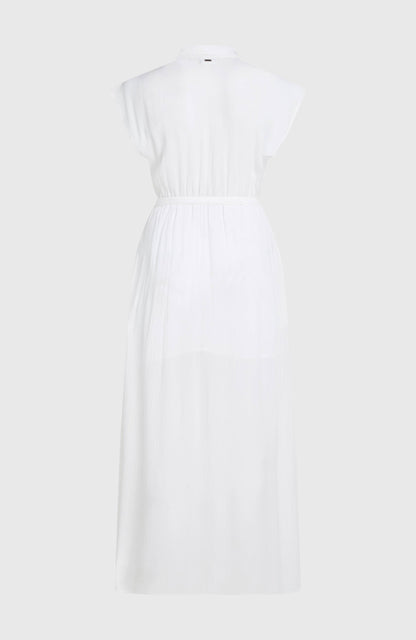 Lori Maxi Shirt Dress Women Snow White