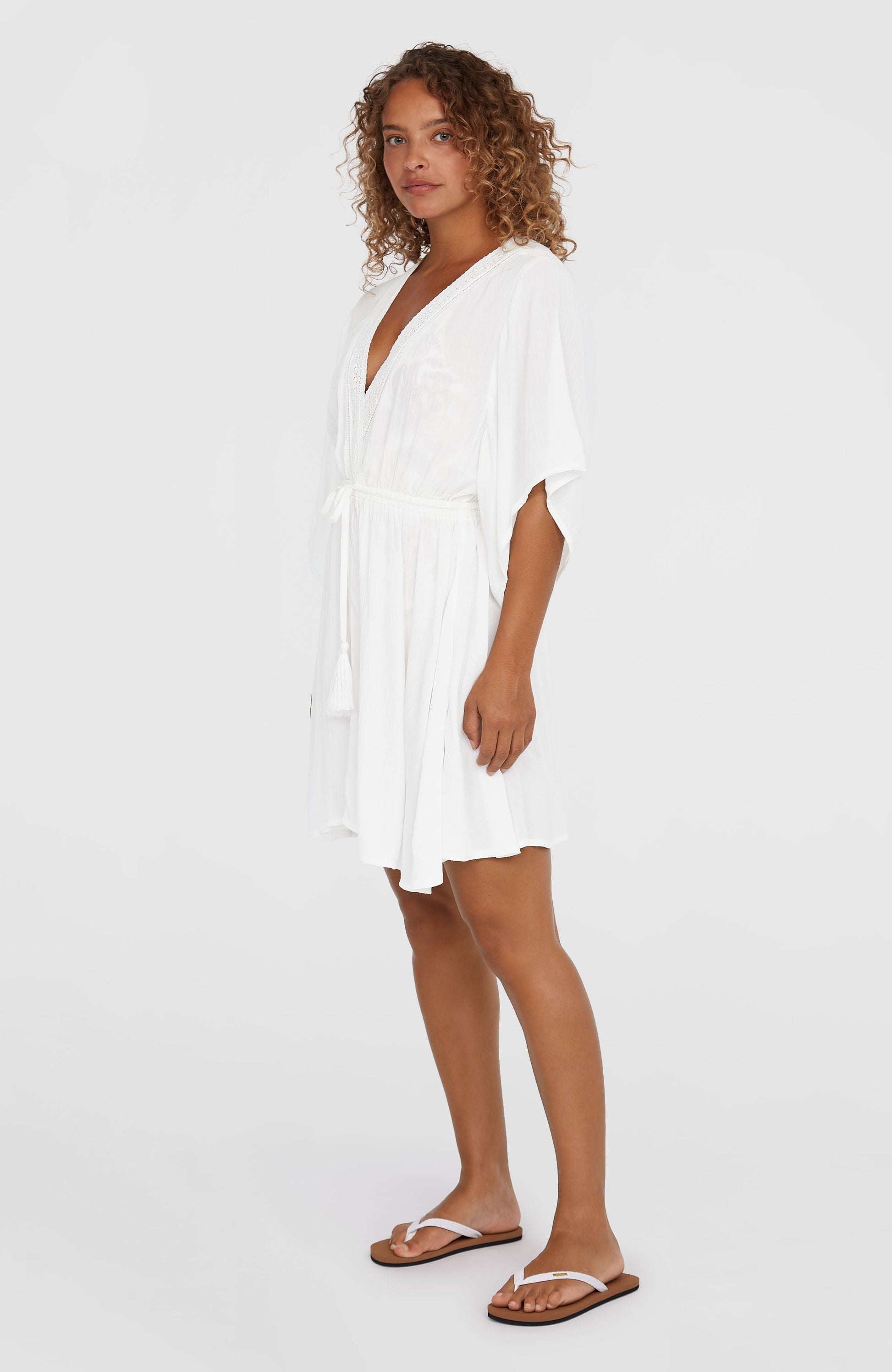 Essentials Cover Up Dress Women Snow White