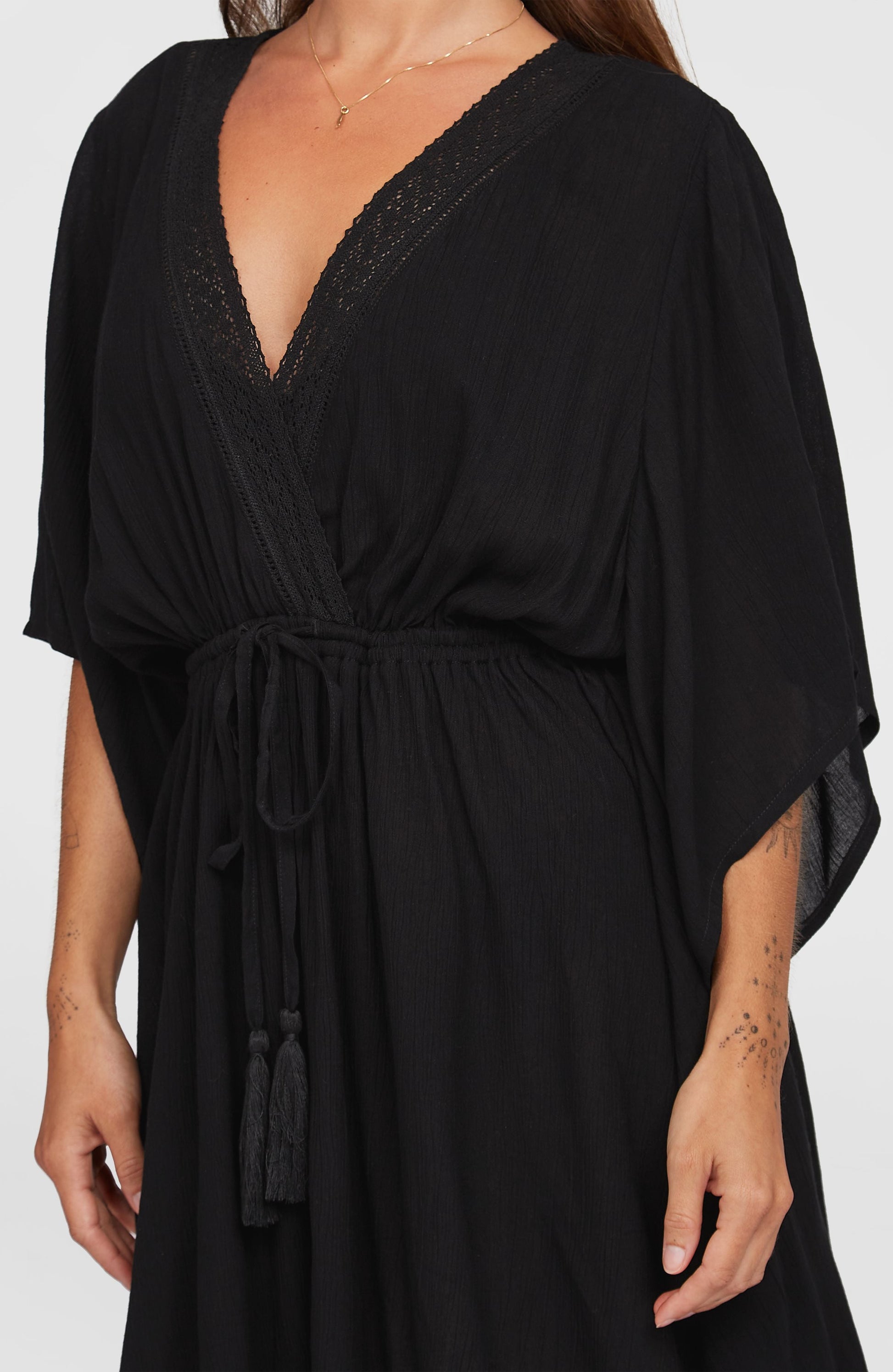 Essentials Cover Up Dress Women Black Out