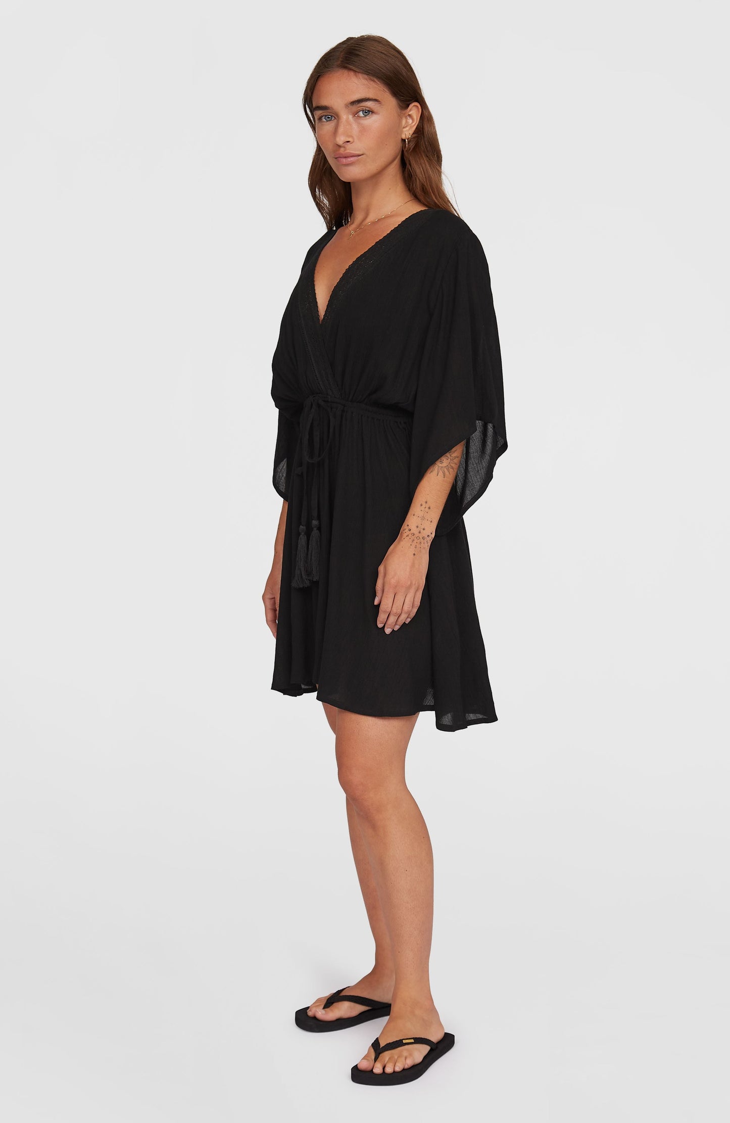 Essentials Cover Up Dress Women Black Out
