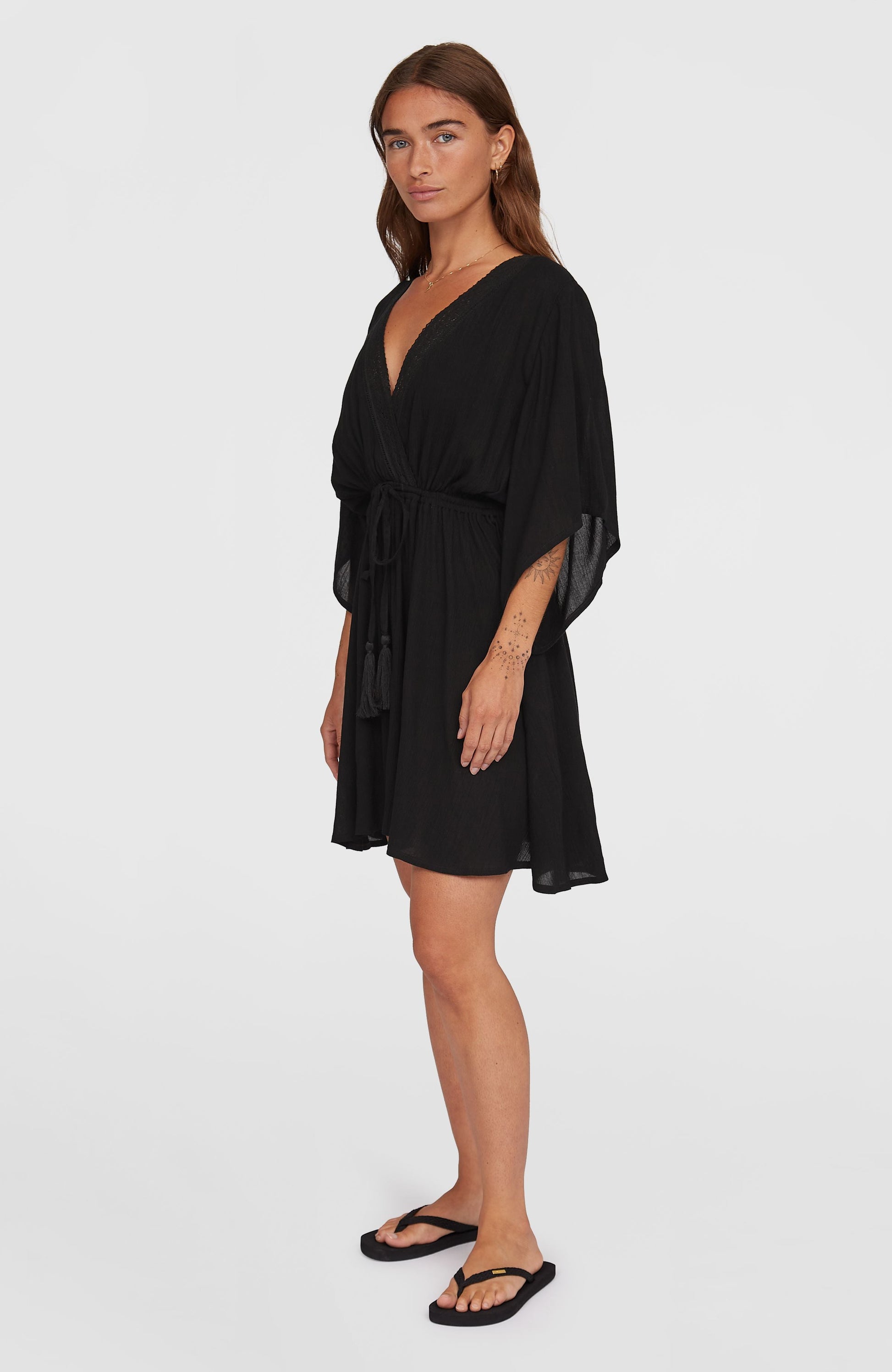 Essentials Cover Up Dress Women Black Out