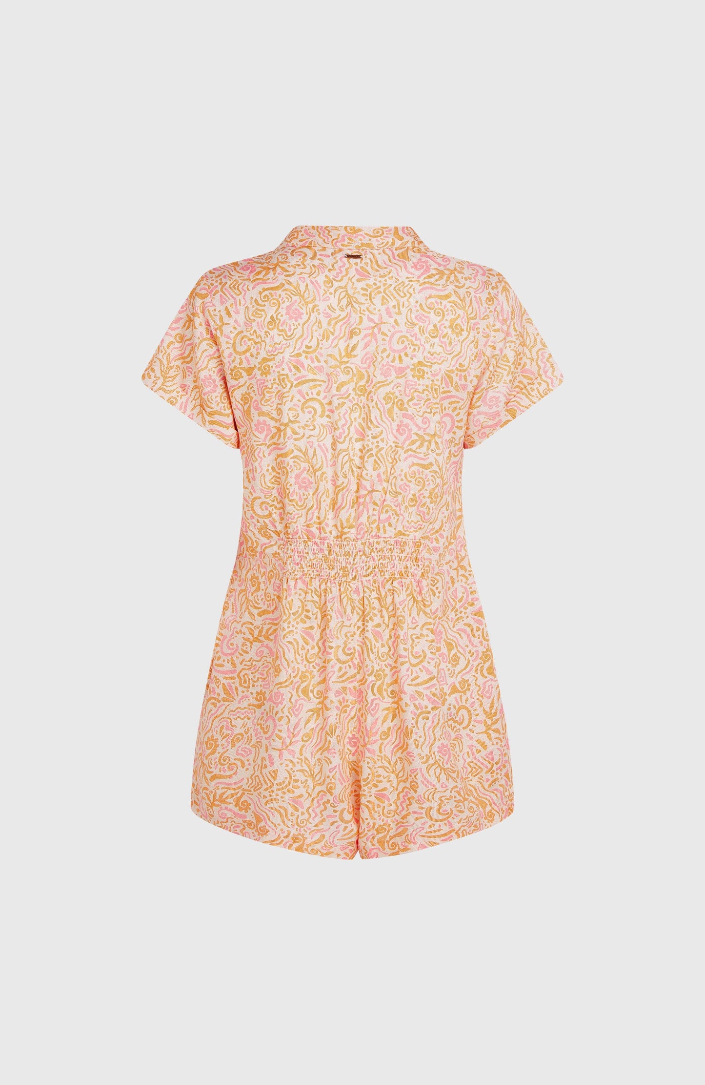 Women of the Wave Romper Women White Abstract Wave