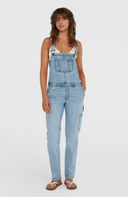 Essentials Twill Dungaree Women Denim Blue