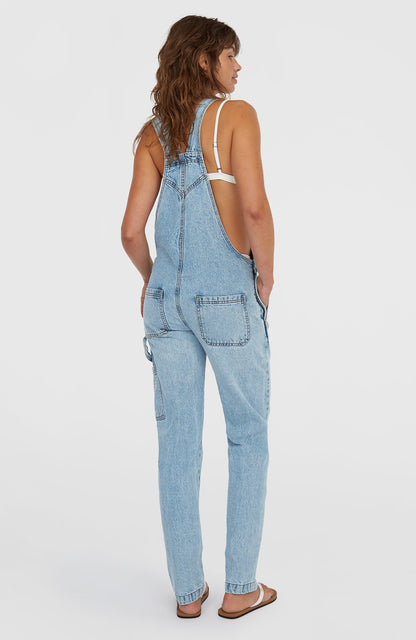 Essentials Twill Dungaree Women Denim Blue