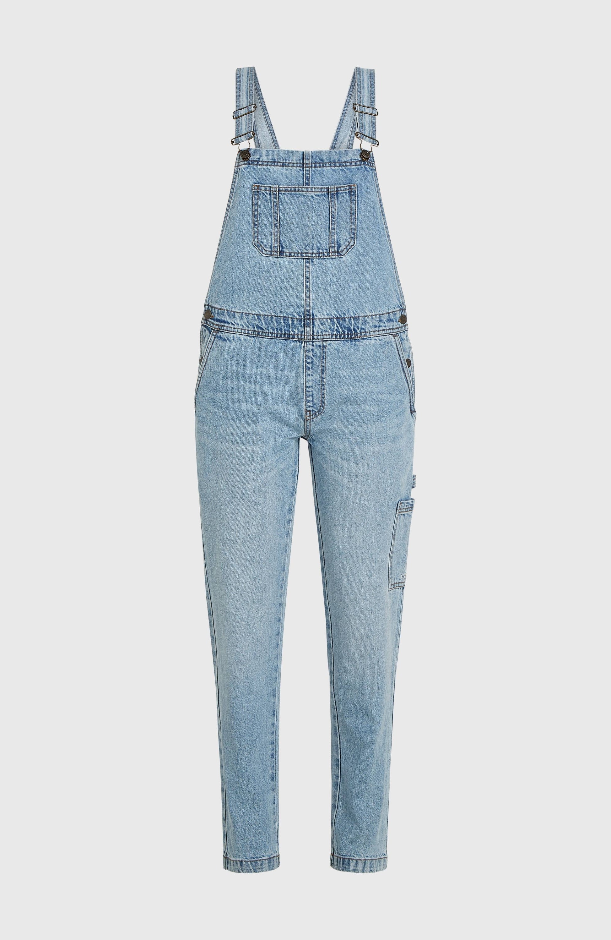 Essentials Twill Dungaree Women Denim Blue
