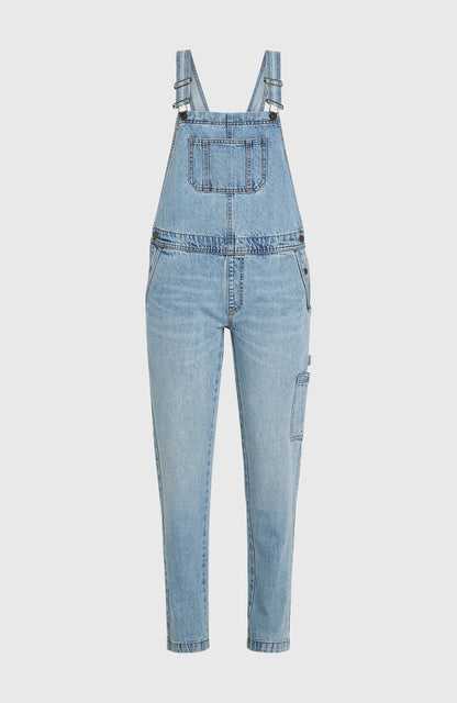 Essentials Twill Dungaree Women Denim Blue