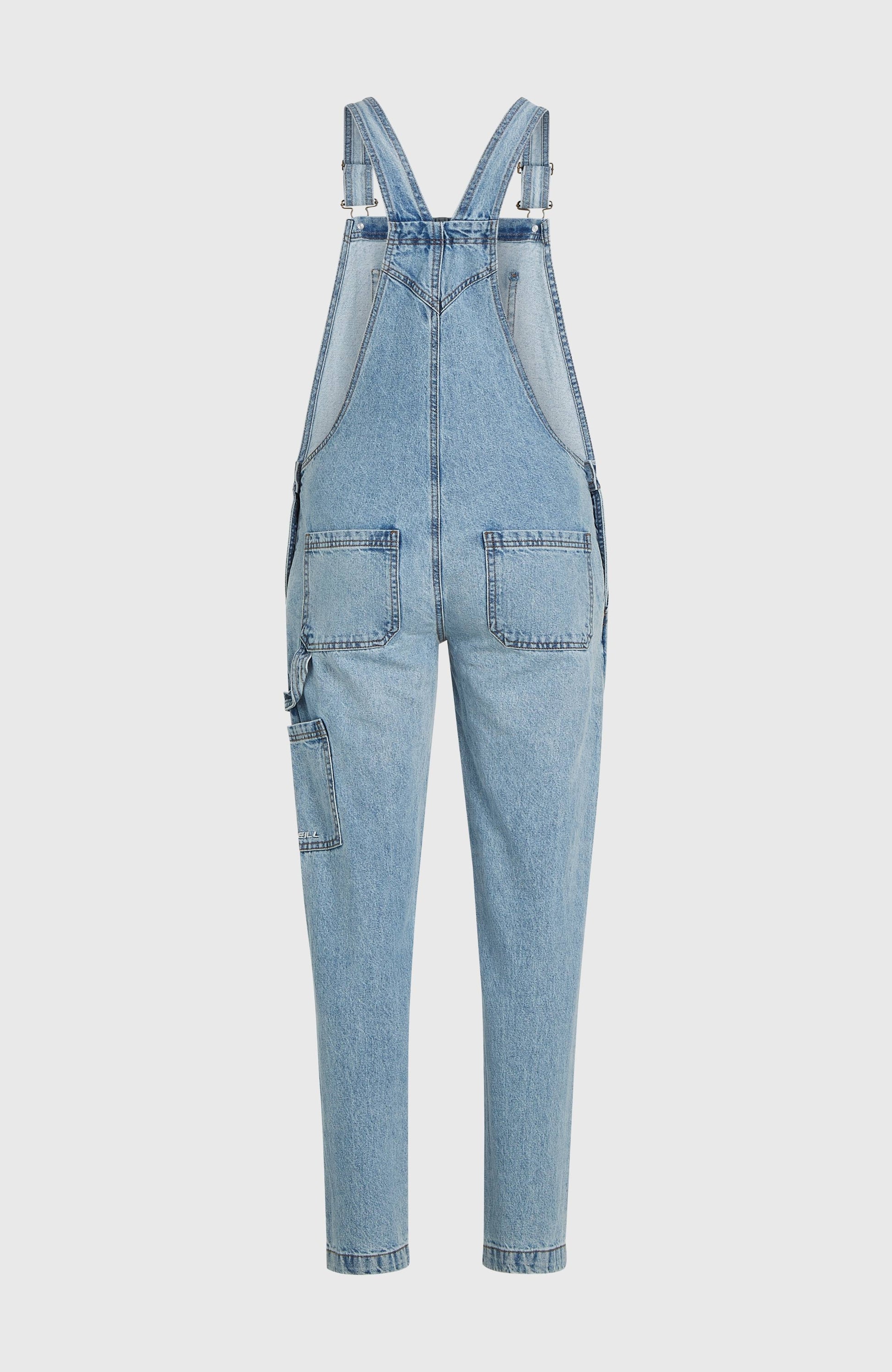 Essentials Twill Dungaree Women Denim Blue
