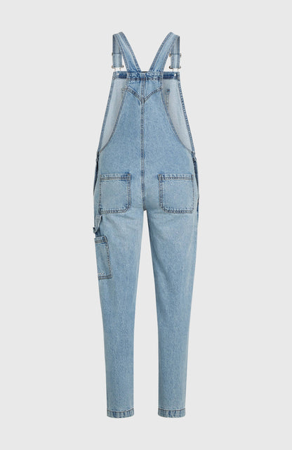 Essentials Twill Dungaree Women Denim Blue