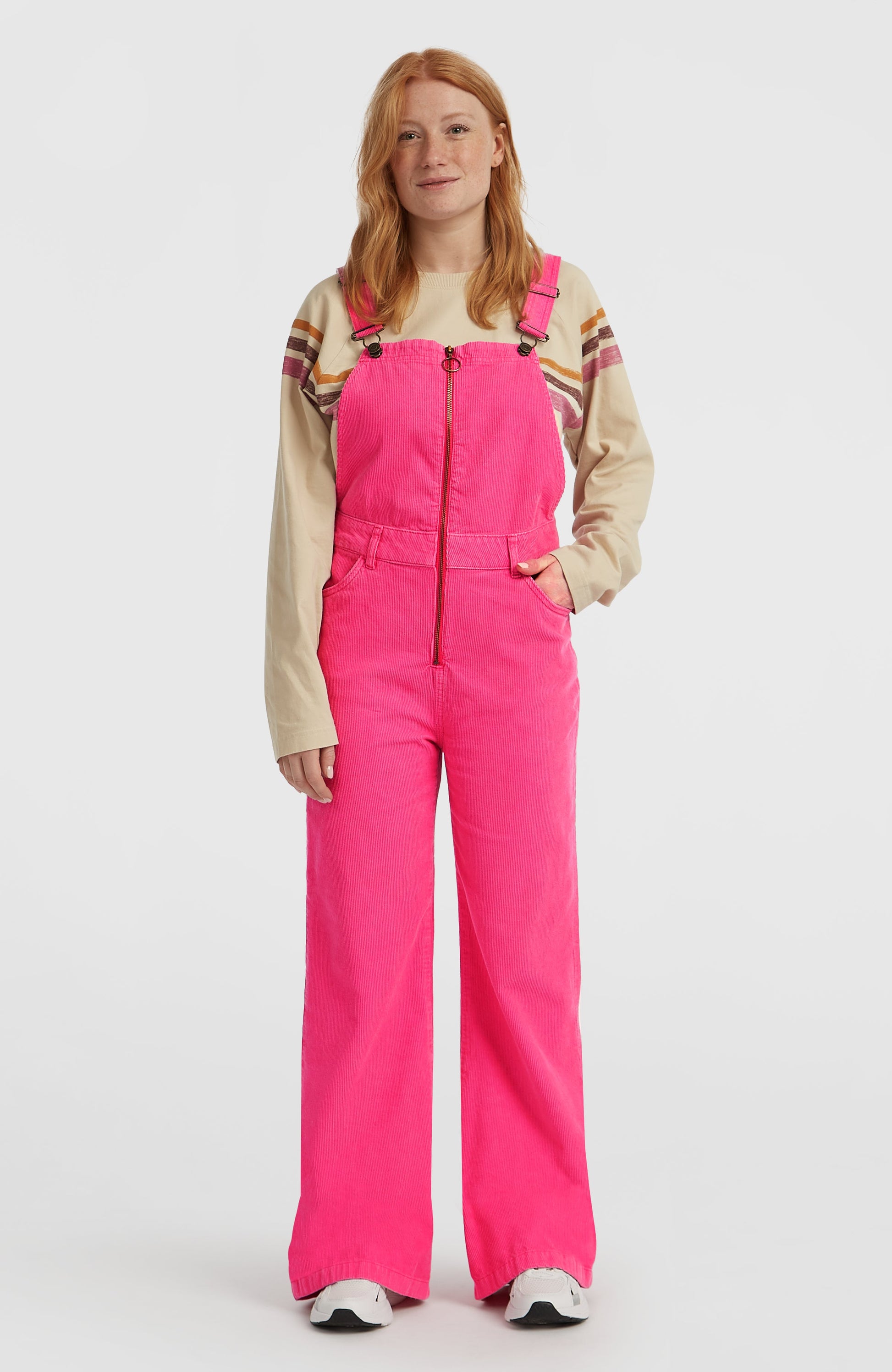 O'Riginals Cord Dungarees Women Carmine Rose