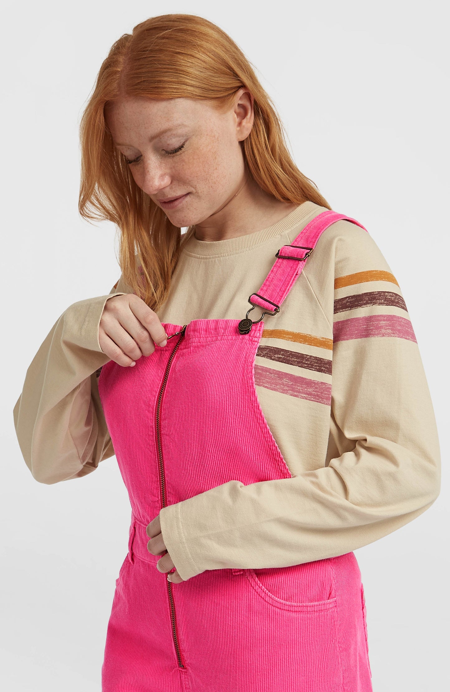 O'Riginals Cord Dungarees Women Carmine Rose