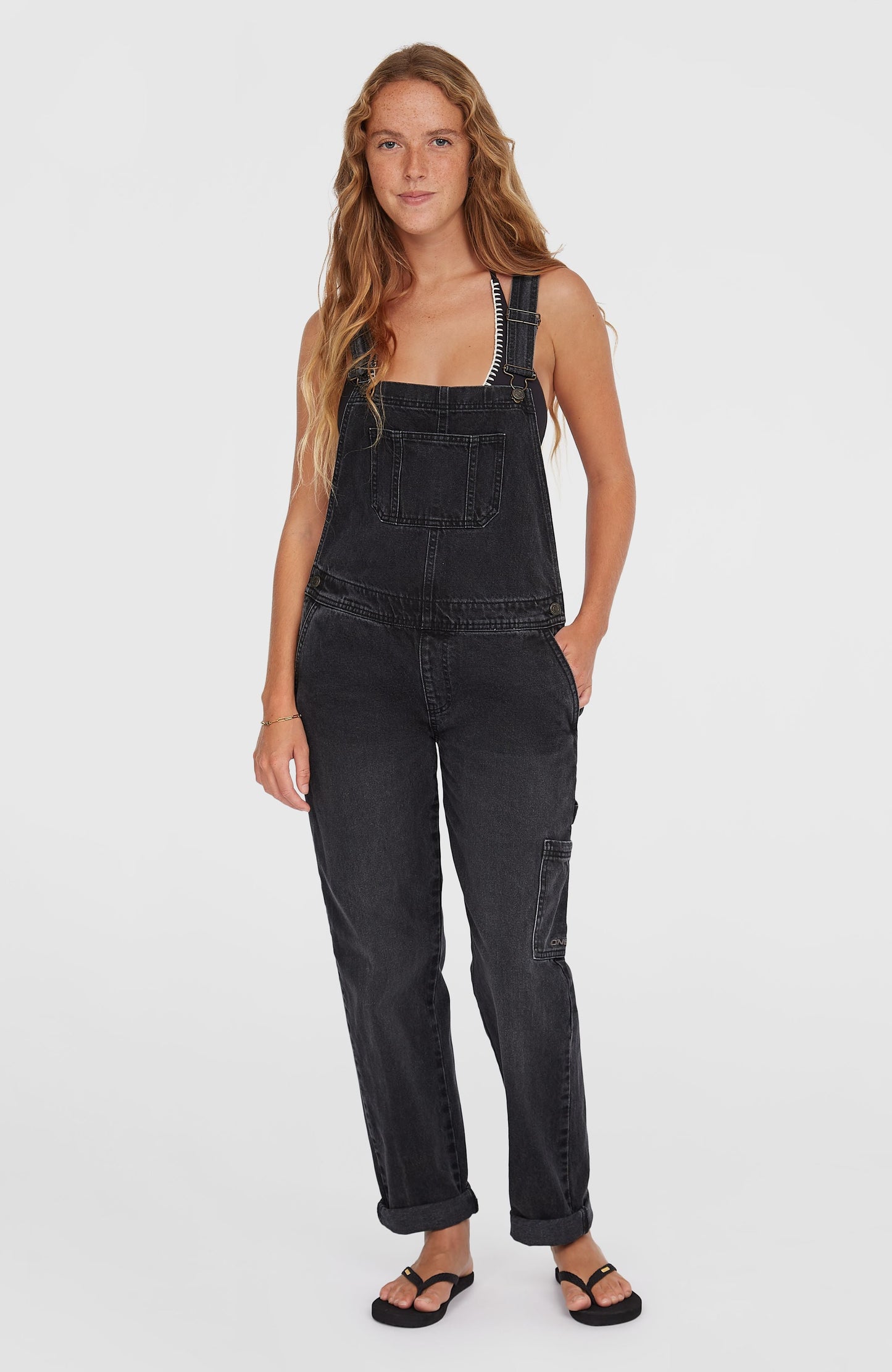 Essentials Twill Dungaree Women Black Out