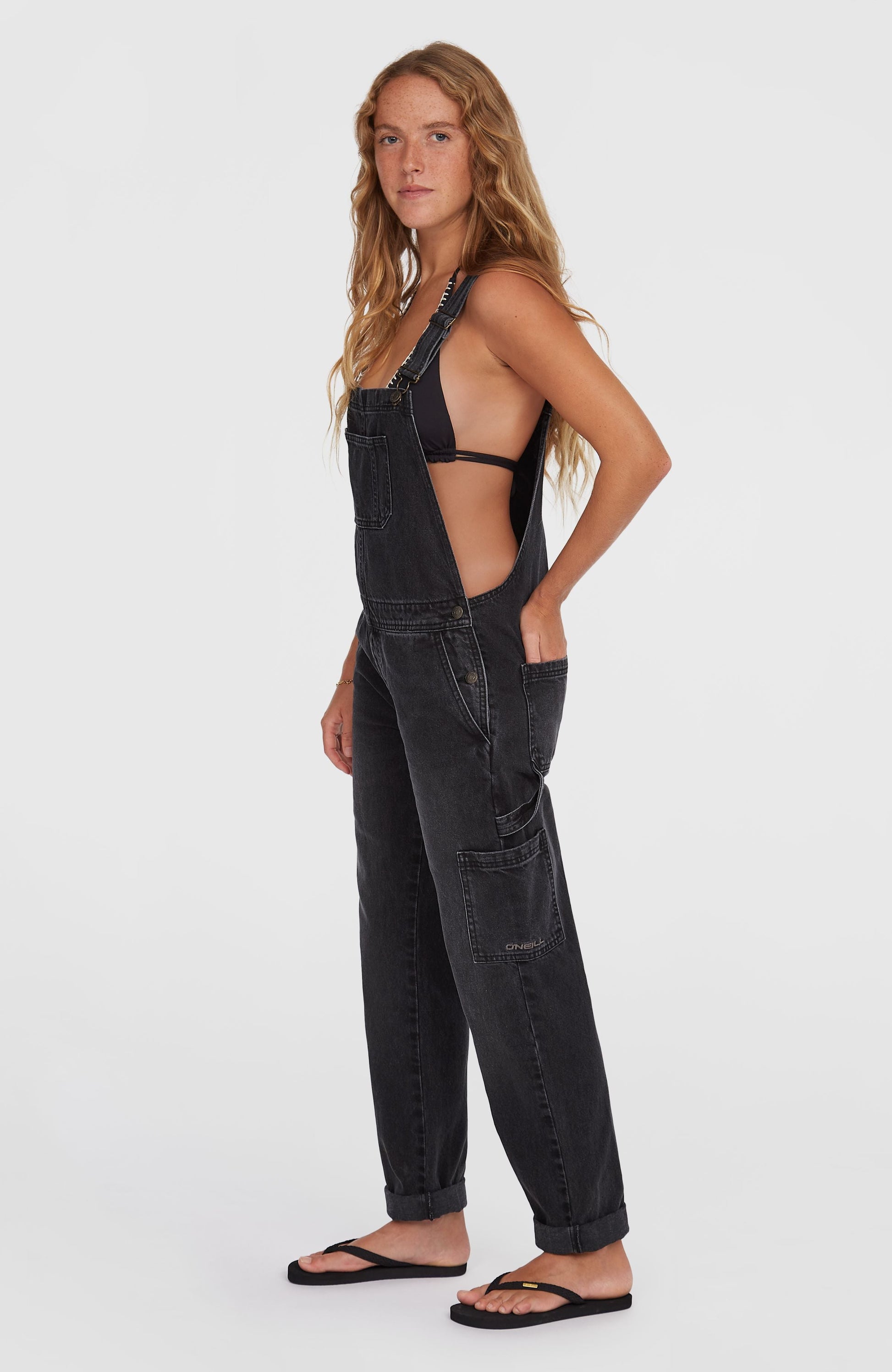 Essentials Twill Dungaree Women Black Out