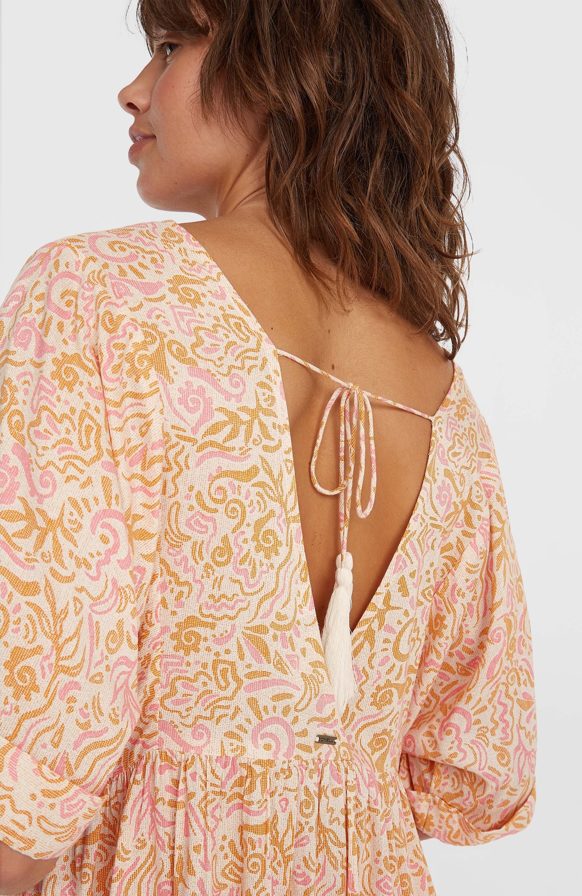 Women of the Wave Maxi Dress Women White Abstract Wave
