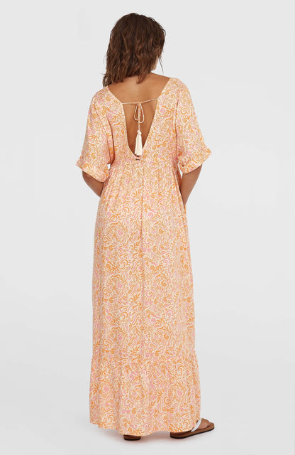 Women of the Wave Maxi Dress Women White Abstract Wave