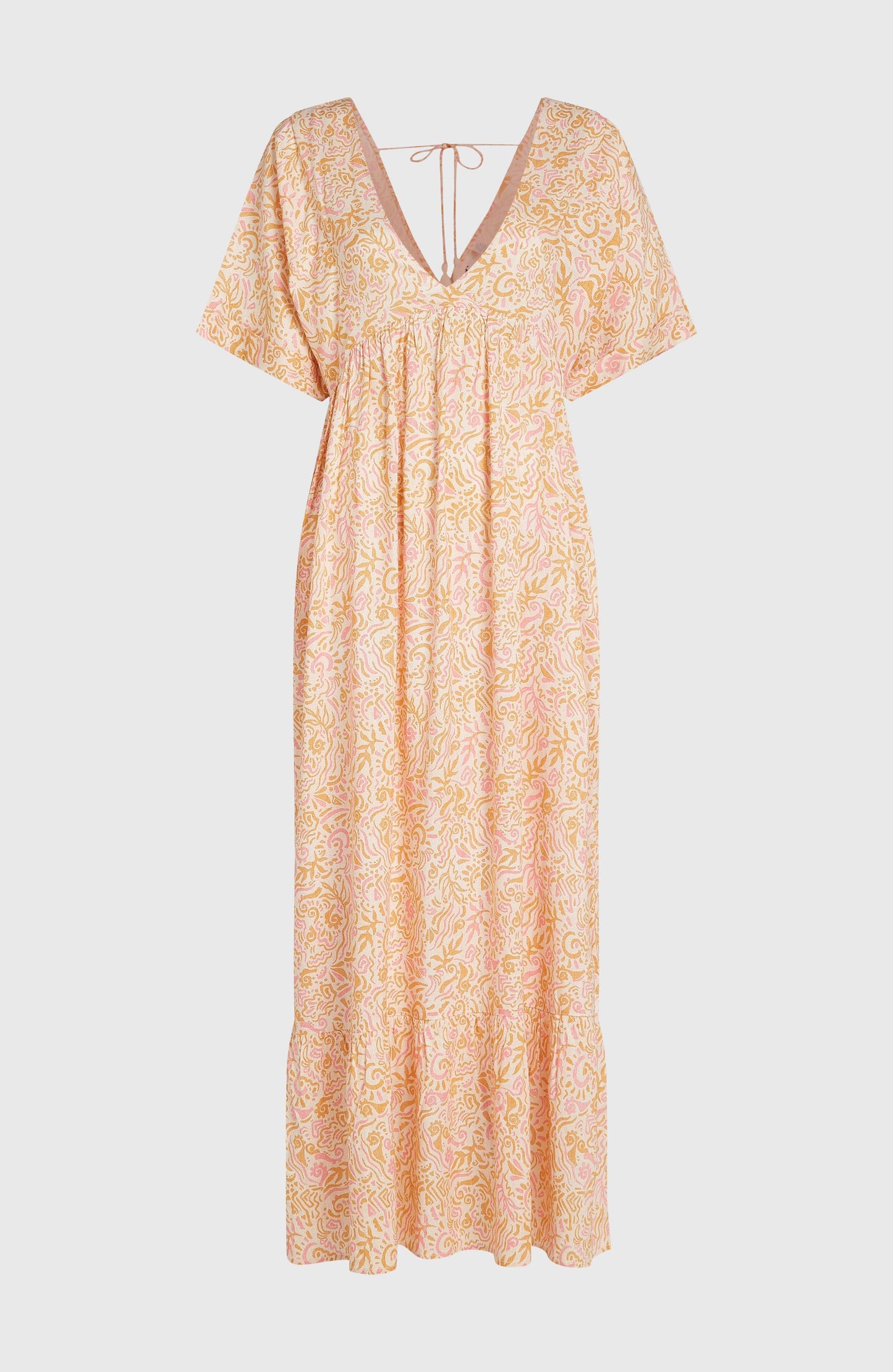 Women of the Wave Maxi Dress Women White Abstract Wave