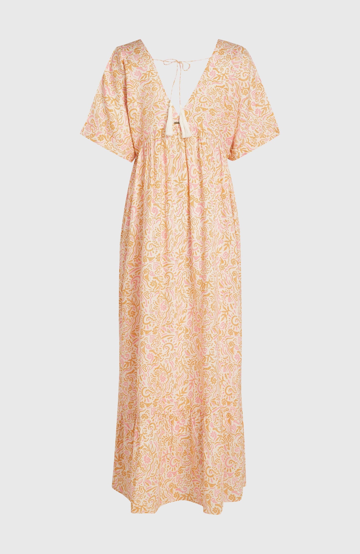 Women of the Wave Maxi Dress Women White Abstract Wave