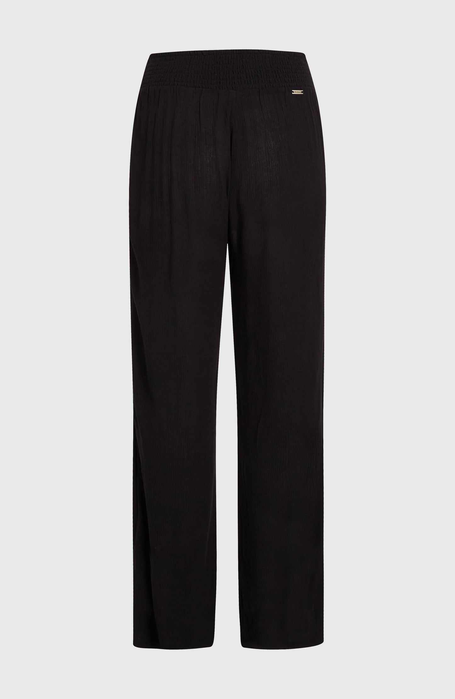 Johnny Smocked Waist Pants Women Black Out